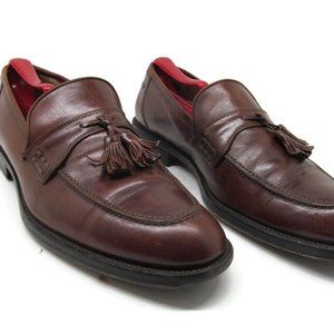 Johnston Murphy Mens Brown Tassel Loafers 10 M